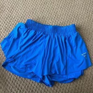 blue butterfly shorts